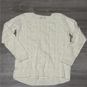 Coldwater Creek Ivory Knit Sweater